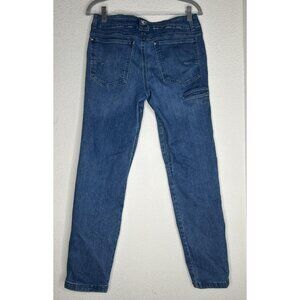 Kuhl Denim Jeans Mens 30x29.5 Blue Tapered Fit Stretch Moisture Wicking Outdoor